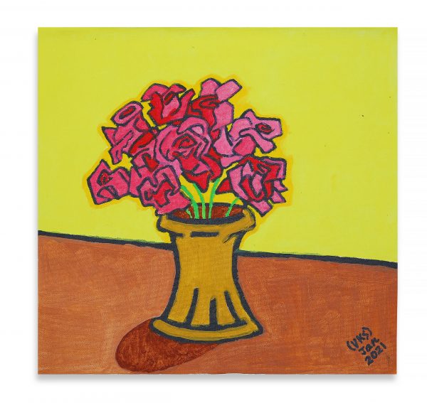 Flower Pot - Acrylic on Canvas